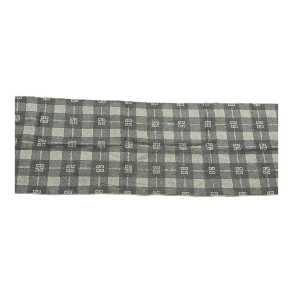 Givenchy Gray Patterned Scarf - image 3